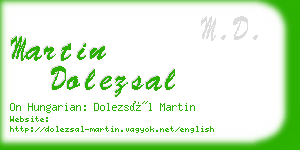 martin dolezsal business card